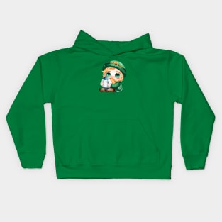 Lucky Rugby Irish Leprechaun Kids Hoodie